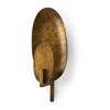 Mercana Clarence Metal Hammered Gold Round Wall Sconce
