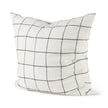 Mercana Suzanne White/Black Square Pattern Decorative Pillow Cover Clearance