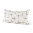 Mercana Suzanne White/Black Square Pattern Decorative Pillow Cover Clearance