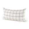 Mercana Suzanne White/Black Square Pattern Decorative Pillow Cover Clearance