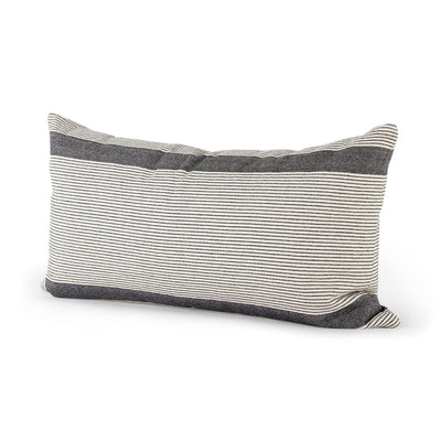 Mercana Nancy Beige With Black Stripe Detail Decorative Pillow Cover