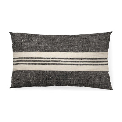 Mercana Sharon Black With Stripes Decorative Pillow Cover