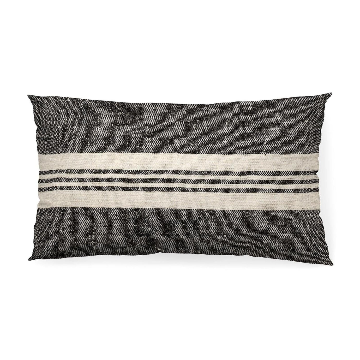 Mercana Sharon Black With Stripes Decorative Pillow Cover
