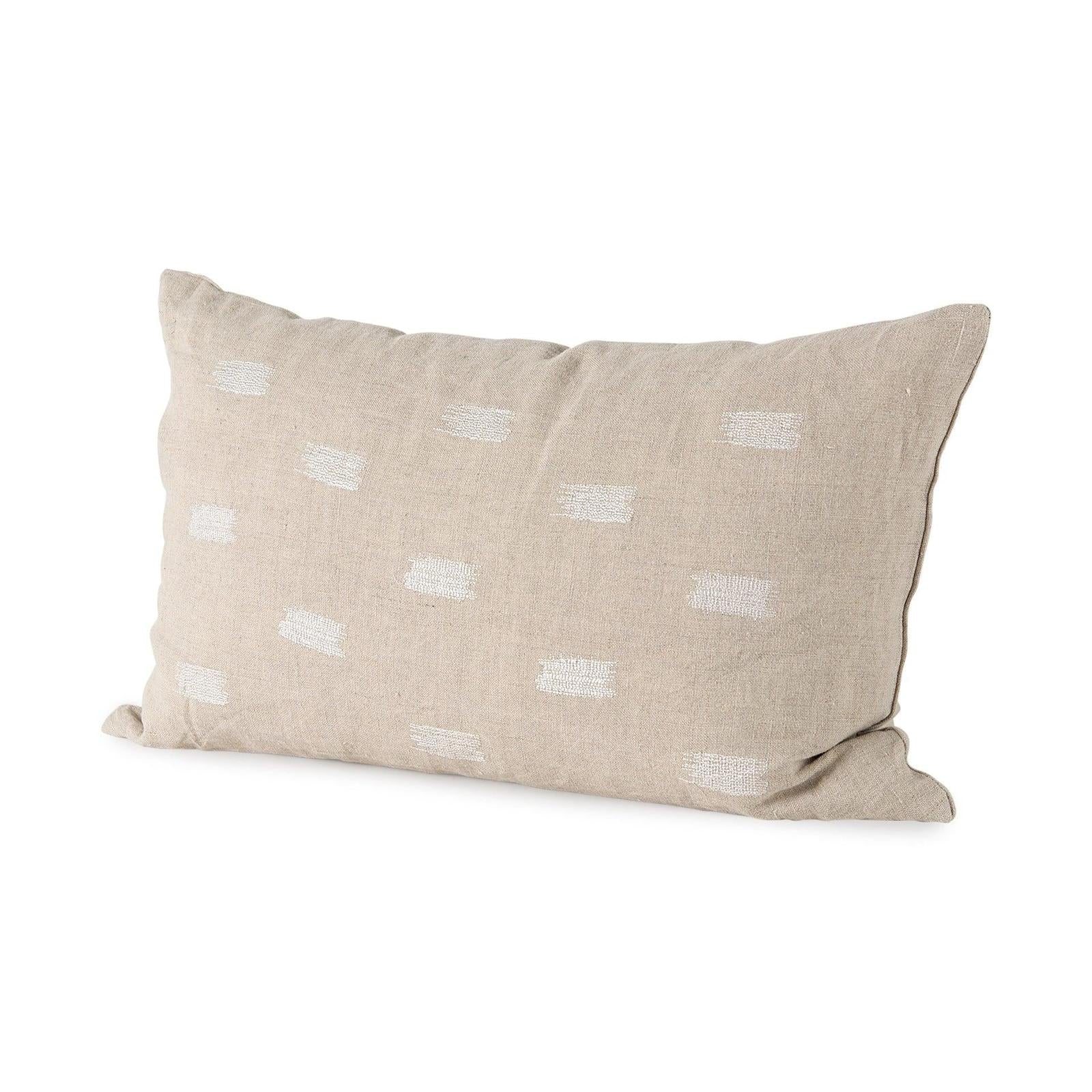 Mercana Lacey Beige/White Decorative Pillow Cover Clearance