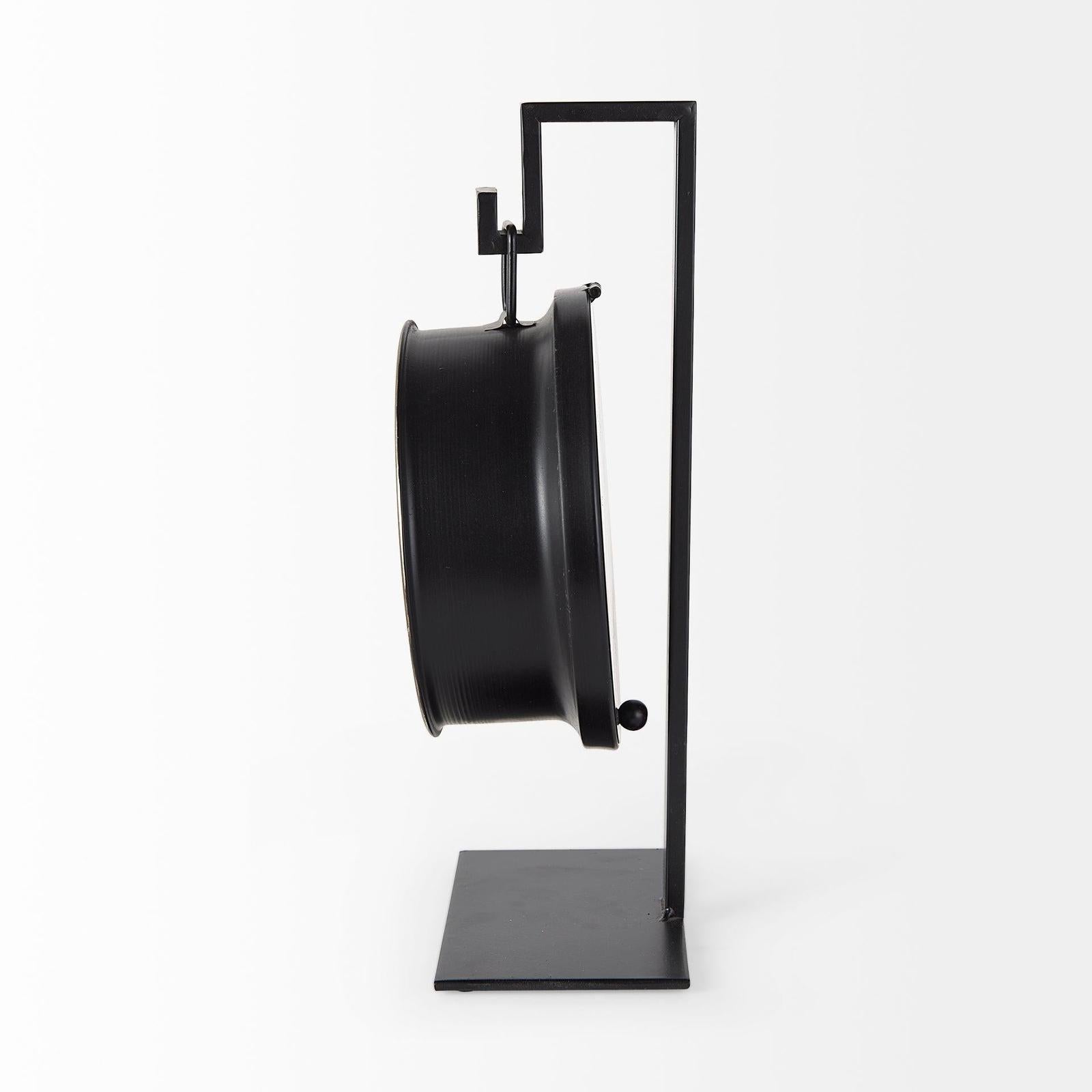 Mercana Taxz Metallic Brown Metal Hanging Table Clock