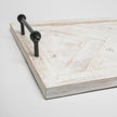 Mercana Alfred Natural Wooden Herringbone Rectangular Tray