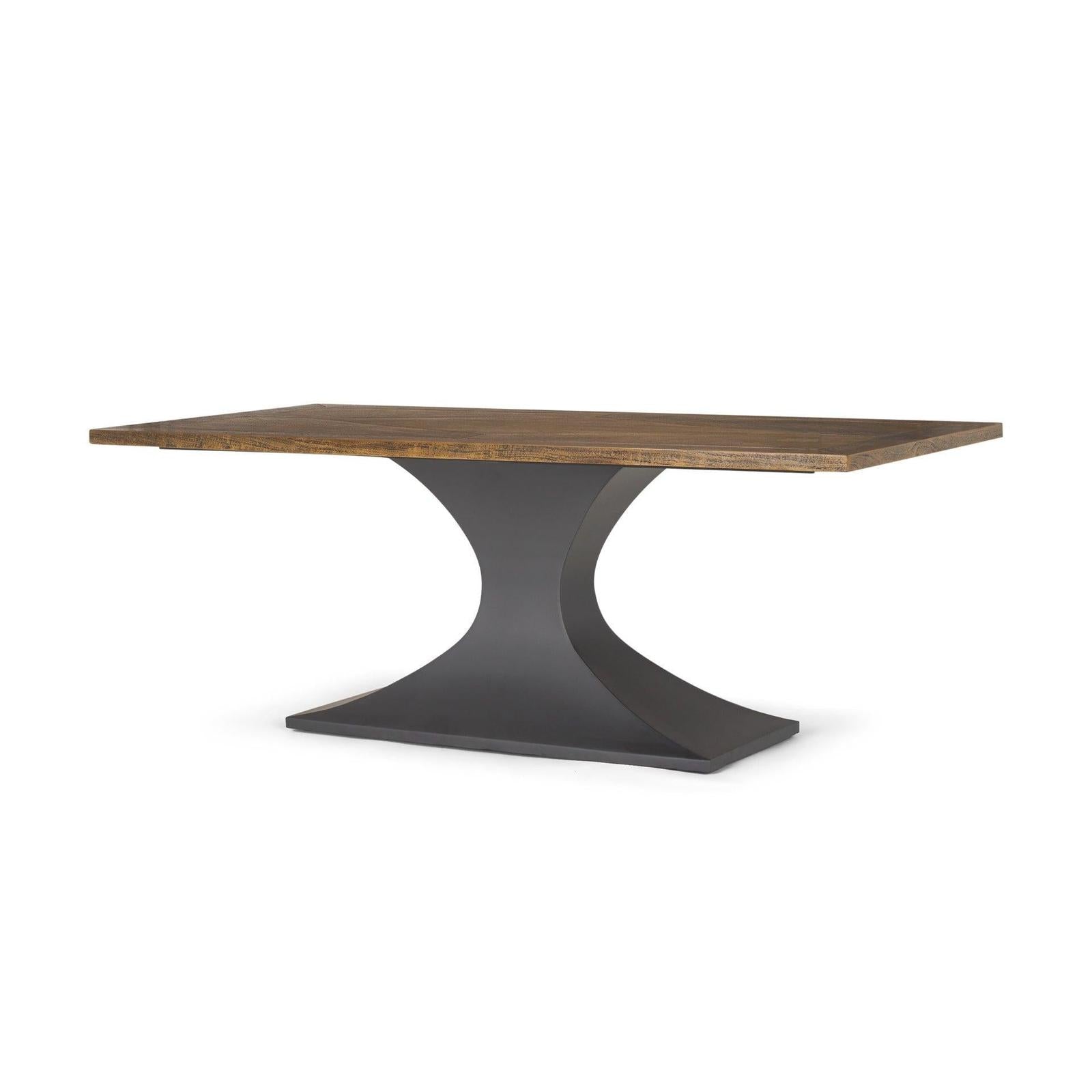 Mercana Maxton Gunmetal Base Dining Table