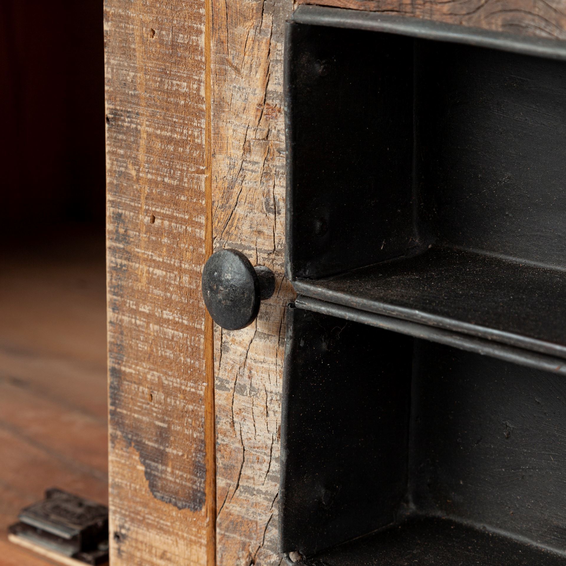 Mercana Wilton II Reclaimed Wood and Metal Media Console