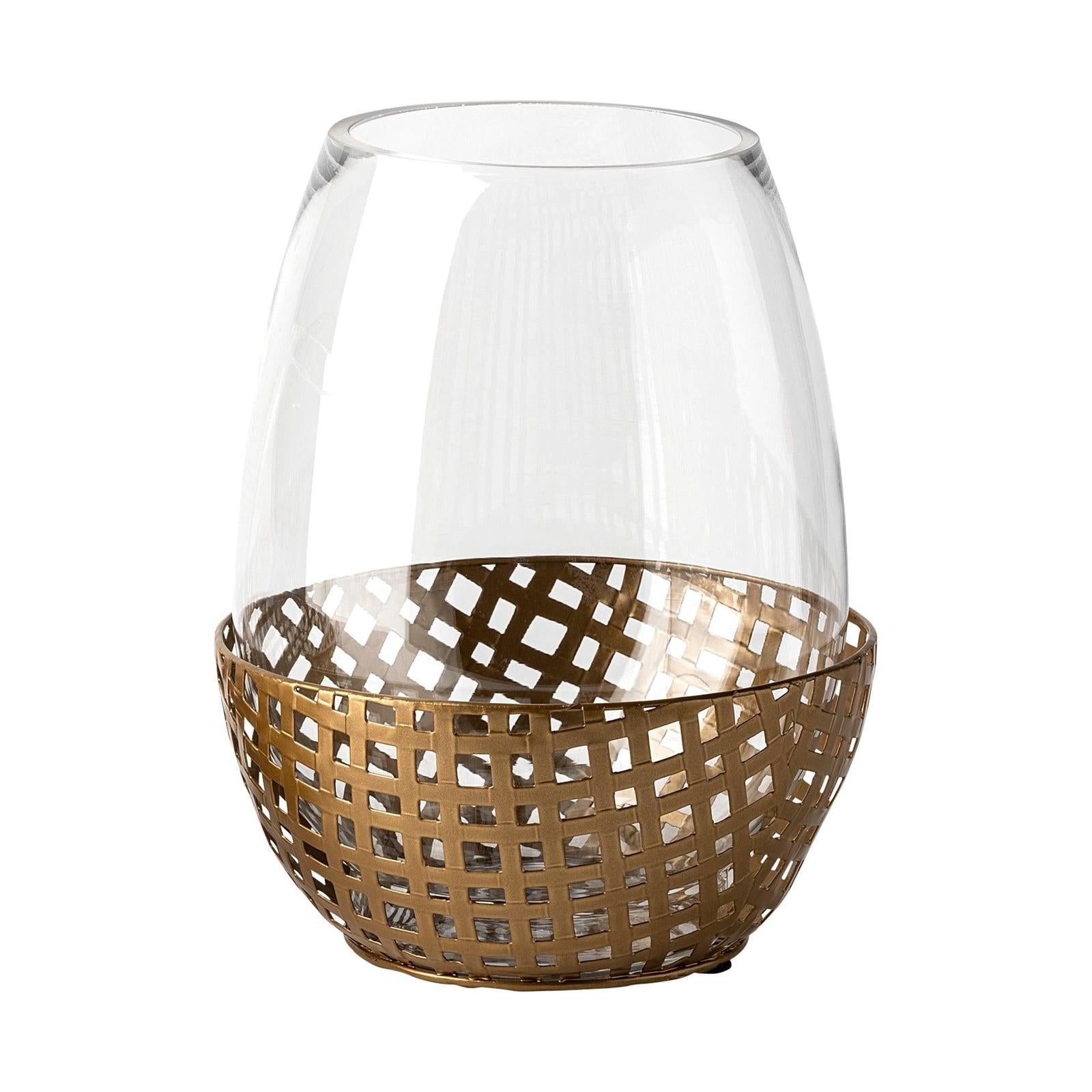 Mercana Reena Woven Metal Base Table Candle Holder