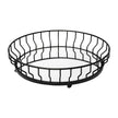 Mercana Helena Black Metal Mirrored Bottom Round Serving Tray
