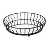 Mercana Helena Black Metal Mirrored Bottom Round Serving Tray