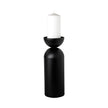Mercana Alex Black Metal Cylindrical Table Candle Holder