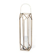 Mercana Ivy Gold Metal Geometric Cage Candle Holder Lantern Clearance