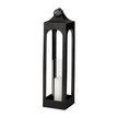 Mercana Ina Charcoal Metal Candle Holder Lantern