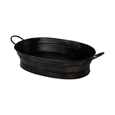 Mercana Reno Black Metal Vintage Inspired Basket