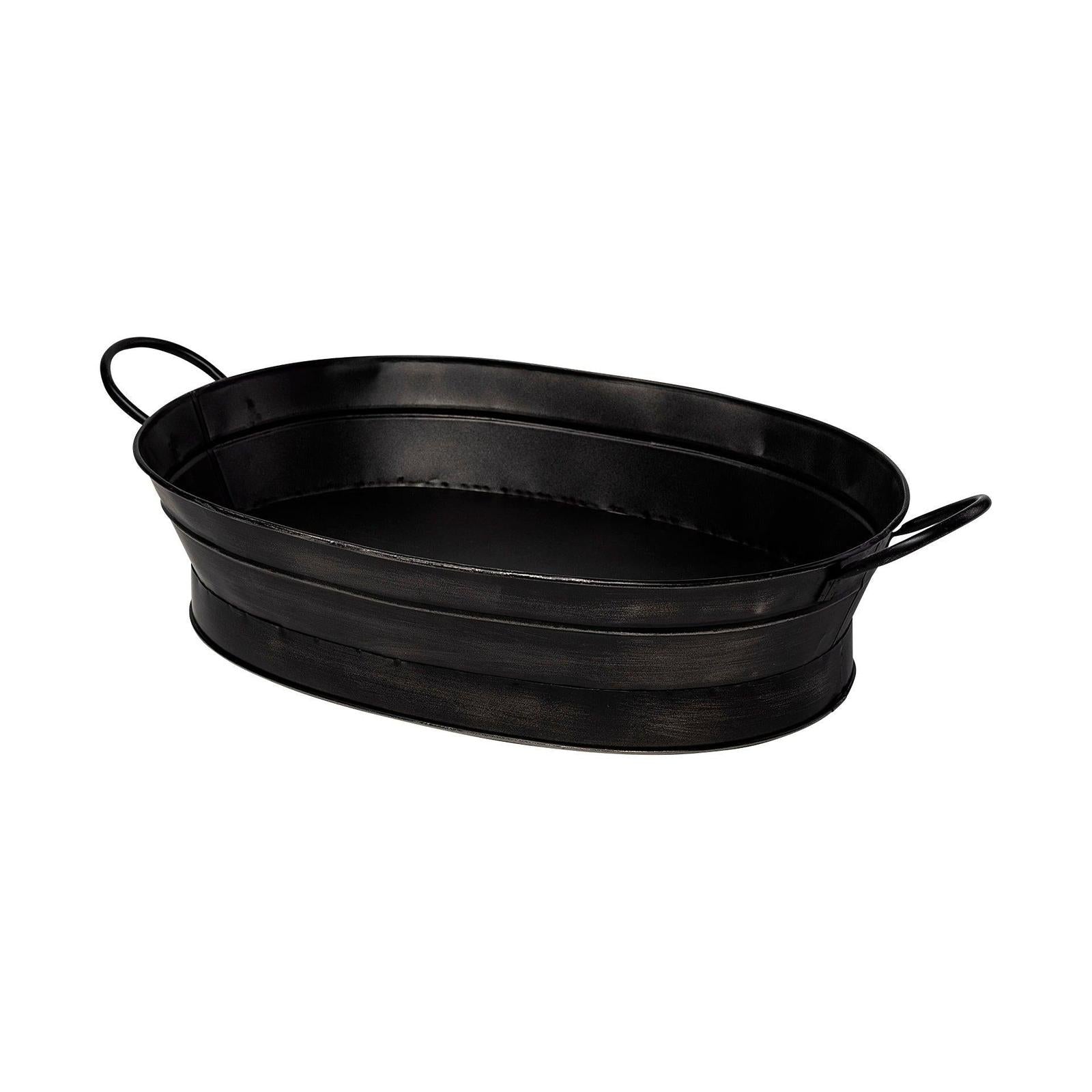 Mercana Reno Black Metal Vintage Inspired Basket