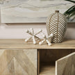 Mercana Carrollton Off-White Geometric Wood Ball Jack