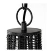 Mercana Camila Black Metal Mesh-Style Four Bulb Chandelier