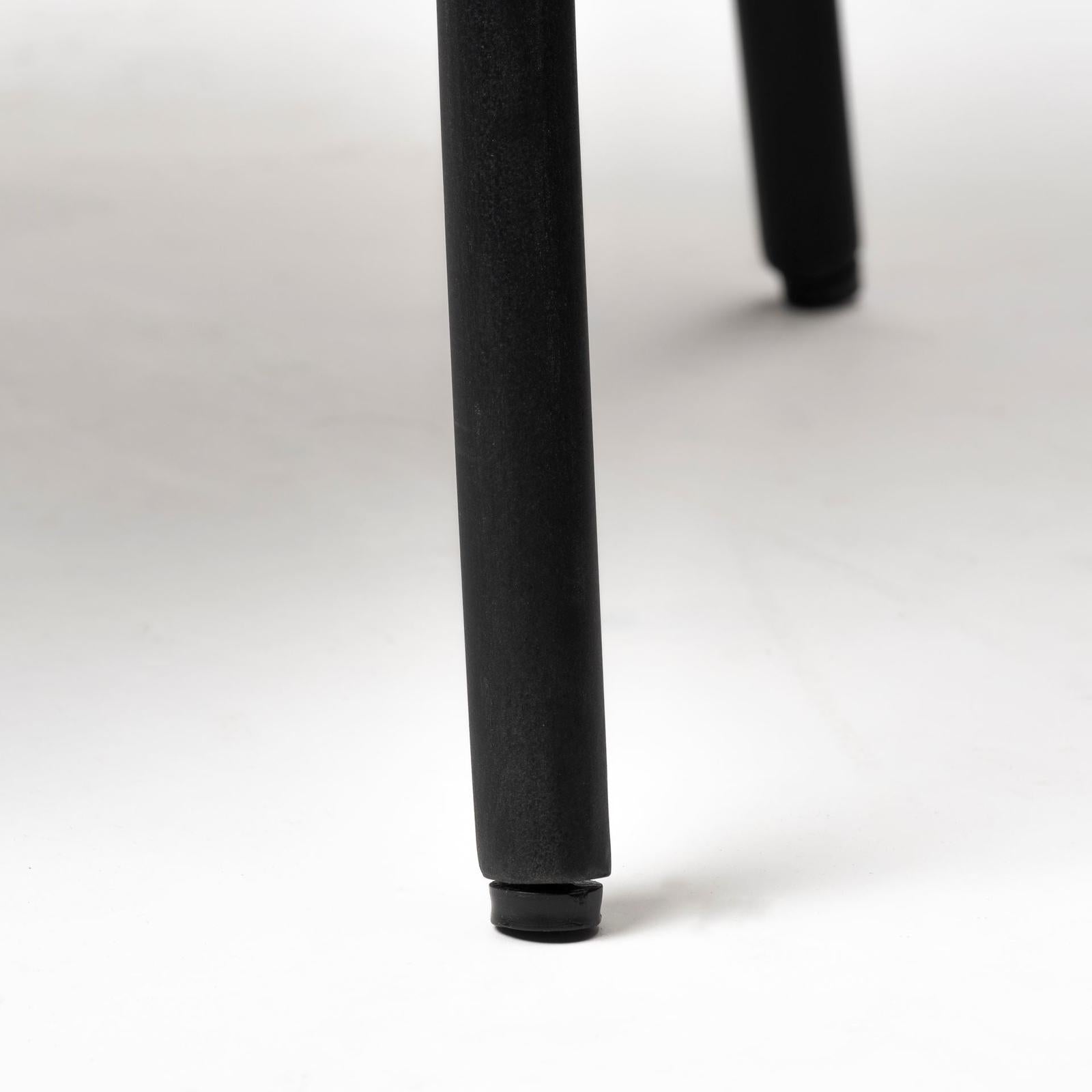 Mercana Etienne Round Top Black Wood and Marble Top Nesting Table - Set of 2 Clearance