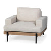 Mercana Colburne Wood and Iron Frame Accent Chair Clearance