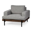 Mercana Colburne Wood and Iron Frame Accent Chair Clearance
