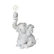 Mercana Tantor Gray Resin Elephant Calf Table Lamp