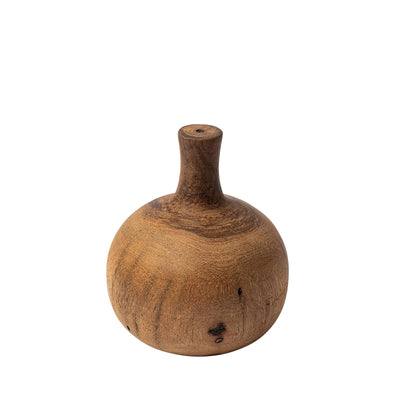 Mercana Afra Solid Wood Vase Shaped Decorative Object