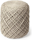 Mercana Allium Handwoven Wool Cylindrical Pouf