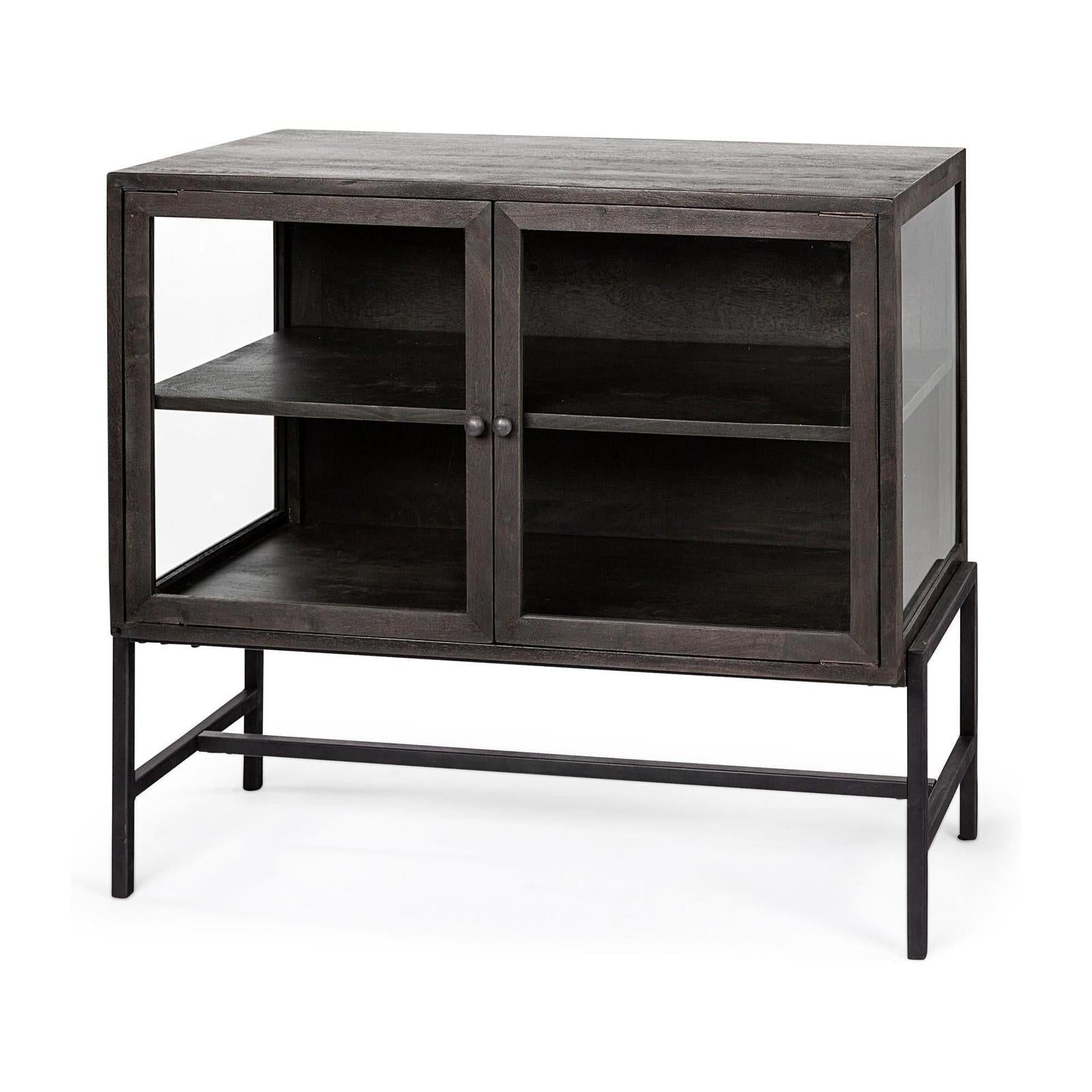 Mercana Arelius Glass Doors Accent Cabinet
