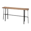 Mercana Helios Rectangular Brown Raised Edge Top Console Table