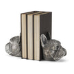 Mercana Bruno Silver American Bulldog Bookends- Set of 2