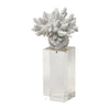 Mercana Isla White Replica Resin Coral On Clear White Glass Clearance