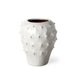 Mercana Julian Glossy White Ceramic Spoked Vase