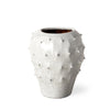 Mercana Julian Glossy White Ceramic Spoked Vase