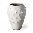 Mercana Julian Glossy White Ceramic Spoked Vase