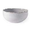 Mercana Larsen White Ceramic Large Decorative Bowl