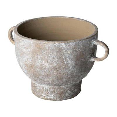 Mercana Deya Rustic Brown Ceramic Vase