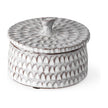 Mercana Azul Gray Ceramic Detailed Decorative Box