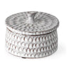 Mercana Azul Gray Ceramic Detailed Decorative Box
