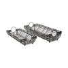 Mercana Kenneth Gray Metal Baskets- Set of 2 Clearance