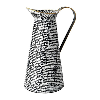 Mercana Colette Black/White Patterned Vase