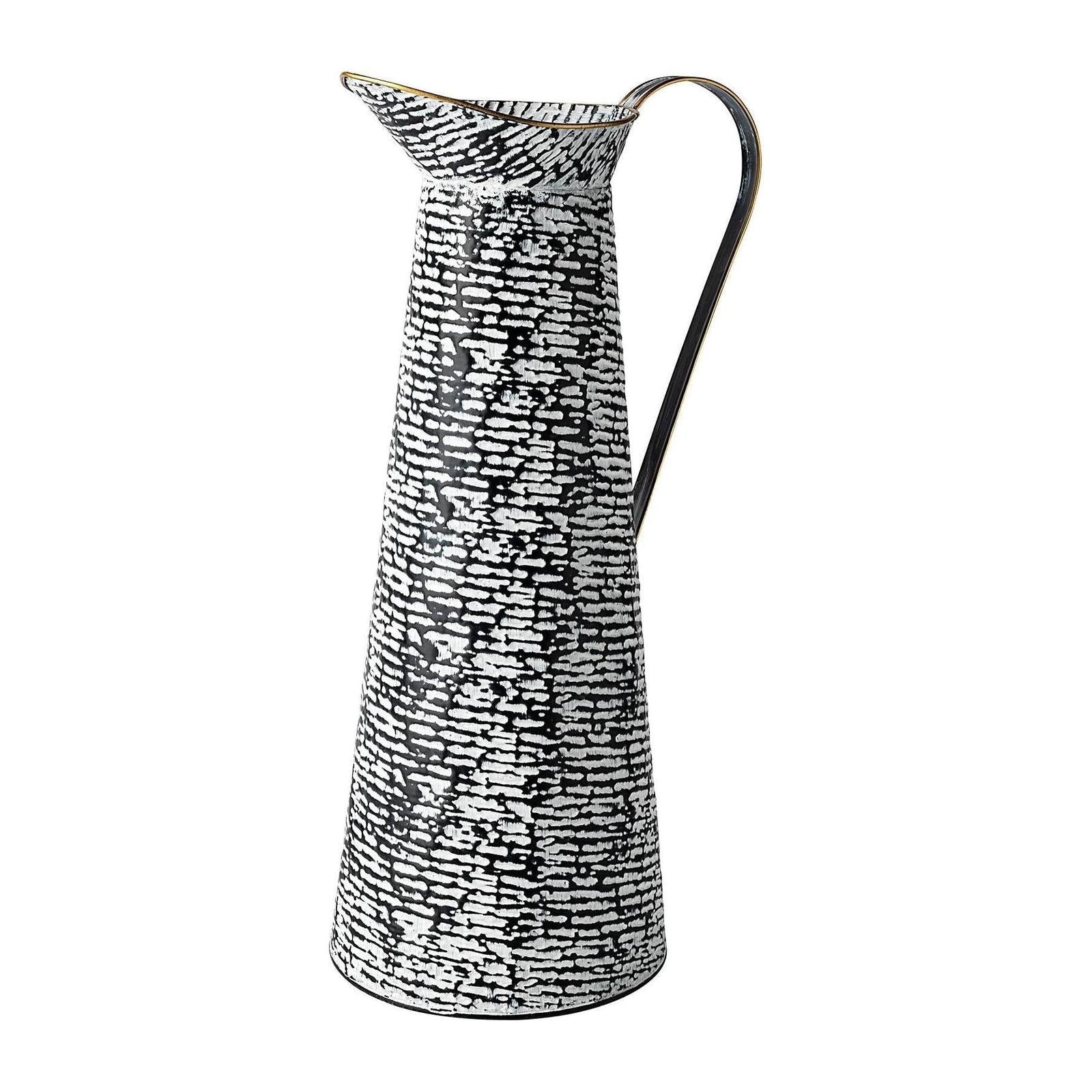 Mercana Colette Black/White Patterned Vase