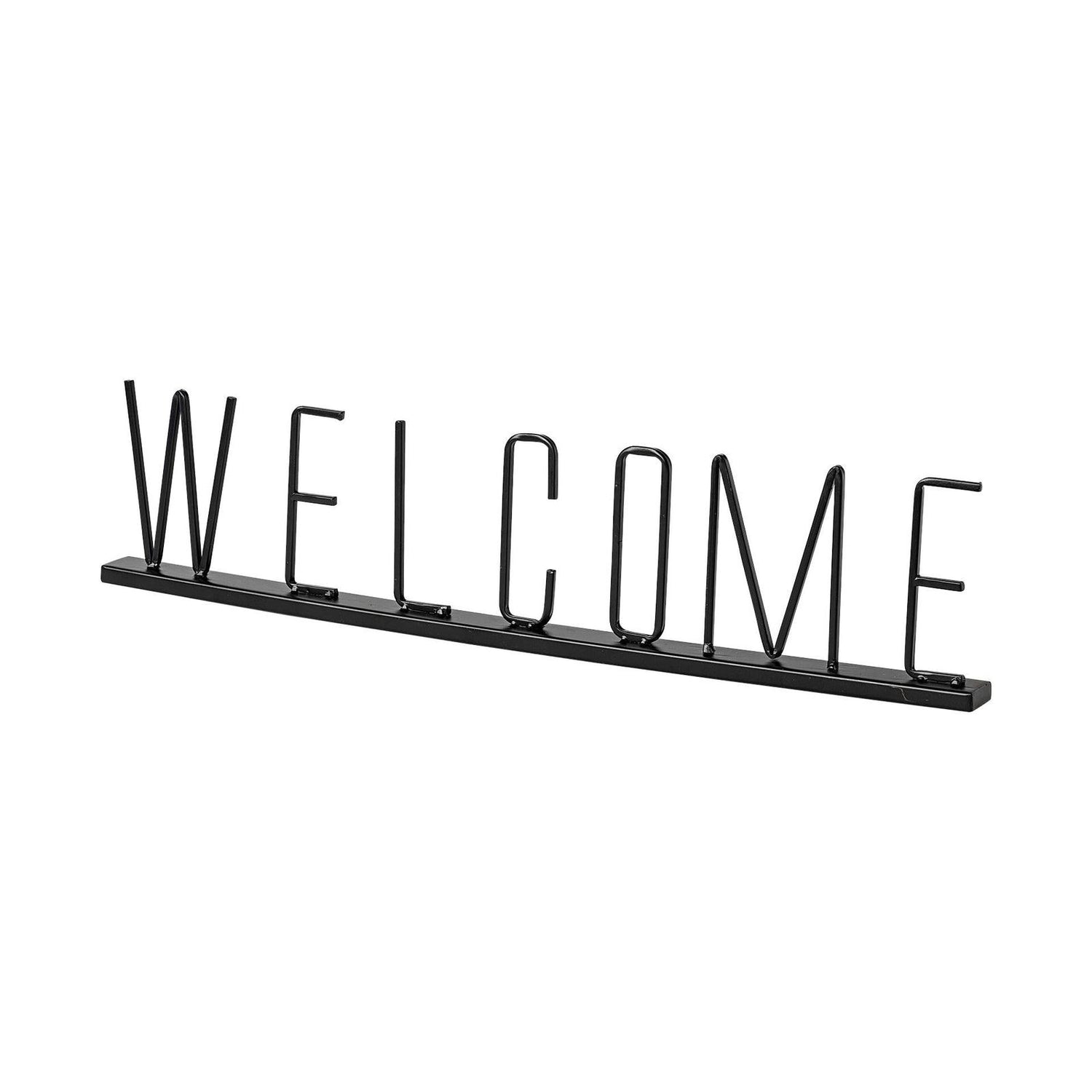 Mercana Welcome Black Metal Sign Clearance