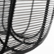 Mercana Camila Black Metal Mesh-Style Four Bulb Chandelier