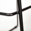 Mercana Meritt Brown Leather Seat Black Metal Frame Stool