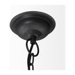 Mercana Camila Black Metal Mesh-Style Four Bulb Chandelier