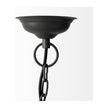 Mercana Camila Black Metal Mesh-Style Four Bulb Chandelier