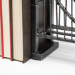 Mercana Suspension Brown Wrought Iron Suspension Bridge Bookends- Set of 2