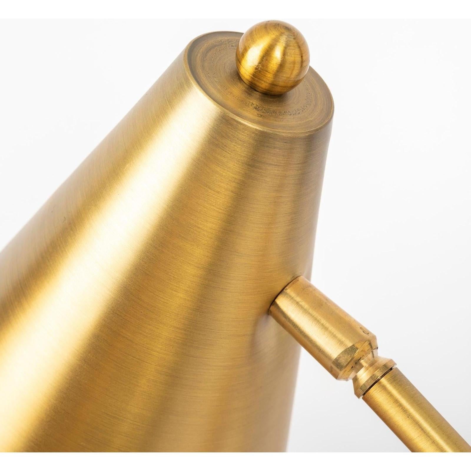 Mercana Fragon Metal Adjustable Cone Shade Table Lamp