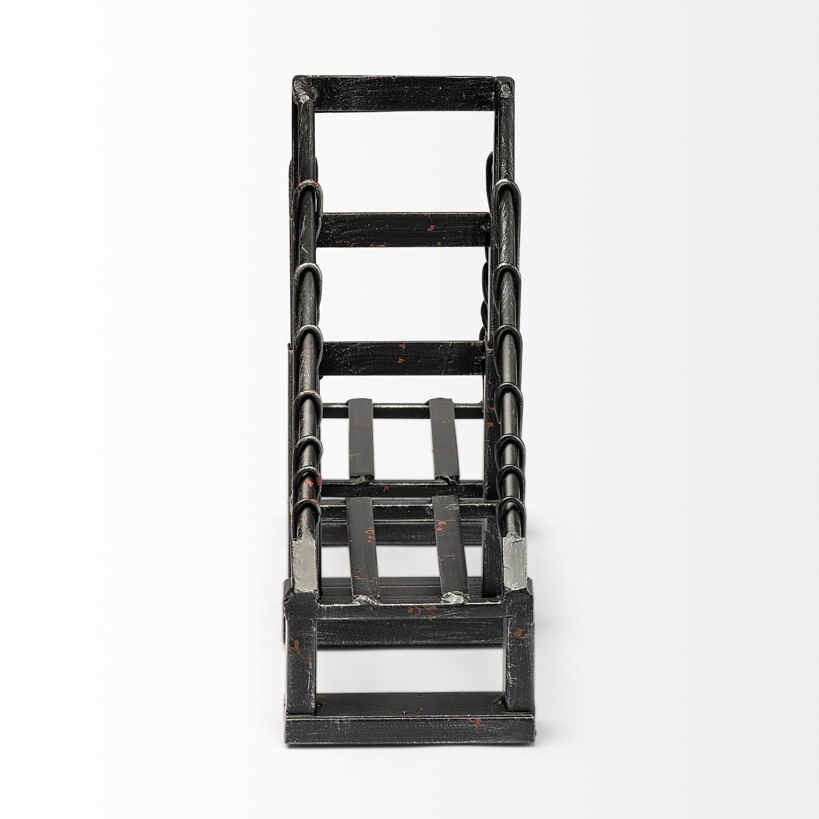 Mercana Suspension Brown Wrought Iron Suspension Bridge Bookends- Set of 2